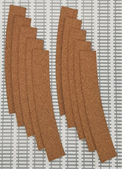 Cork Track Underlay - Single Curve 4th Radius - Pack of 10