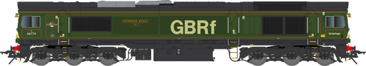 Class 66 779 'Evening Star' GBRF BR Green livery Diesel Locomotive - DCC Sound