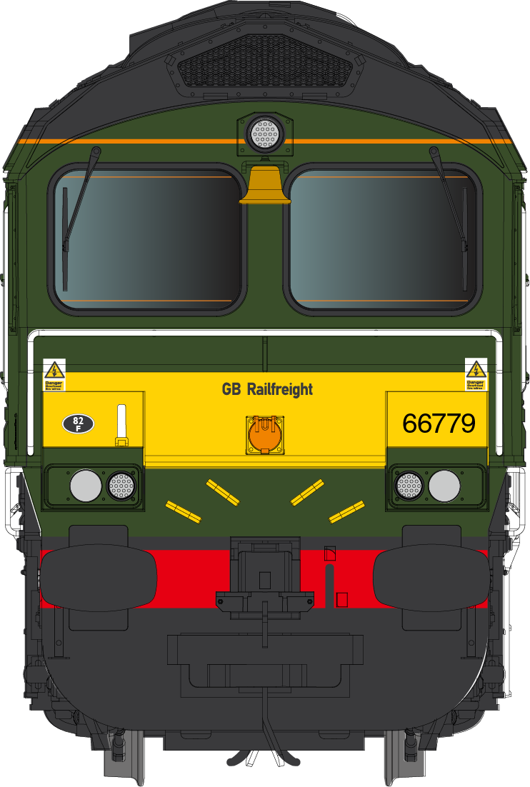 Class 66 779 'Evening Star' GBRF BR Green livery Diesel Locomotive - DCC Sound