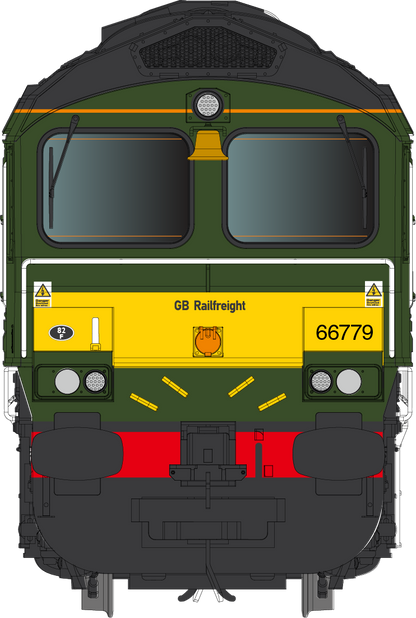 Class 66 779 'Evening Star' GBRF BR Green livery Diesel Locomotive - DCC Sound