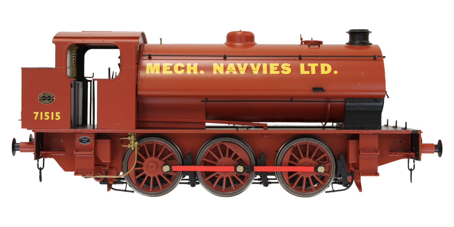 J94 Austerity Mech Navvies Red 71515 0-6-0 locomotive