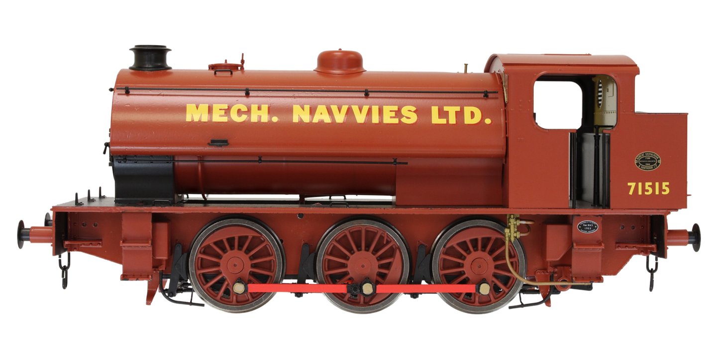 J94 Austerity Mech Navvies Red 71515 0-6-0 locomotive