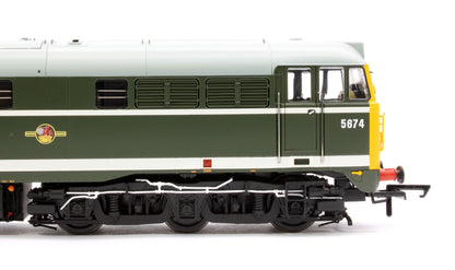Pre-Owned ACC2740-5674DCC Class 31 No.5674 BR Green (full yellow ends, LU trip cock & tabet catcher recess) Diesel Locomotive (DCC Sound)