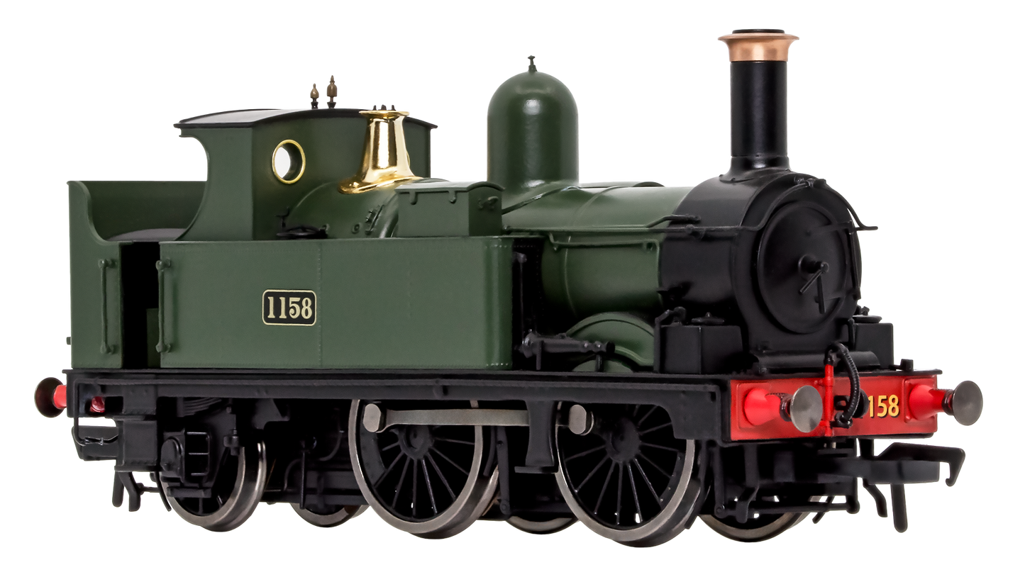 GWR 517 Class 0-4-2 1158 G.W. Green Steam Locomotive - DCC Fitted