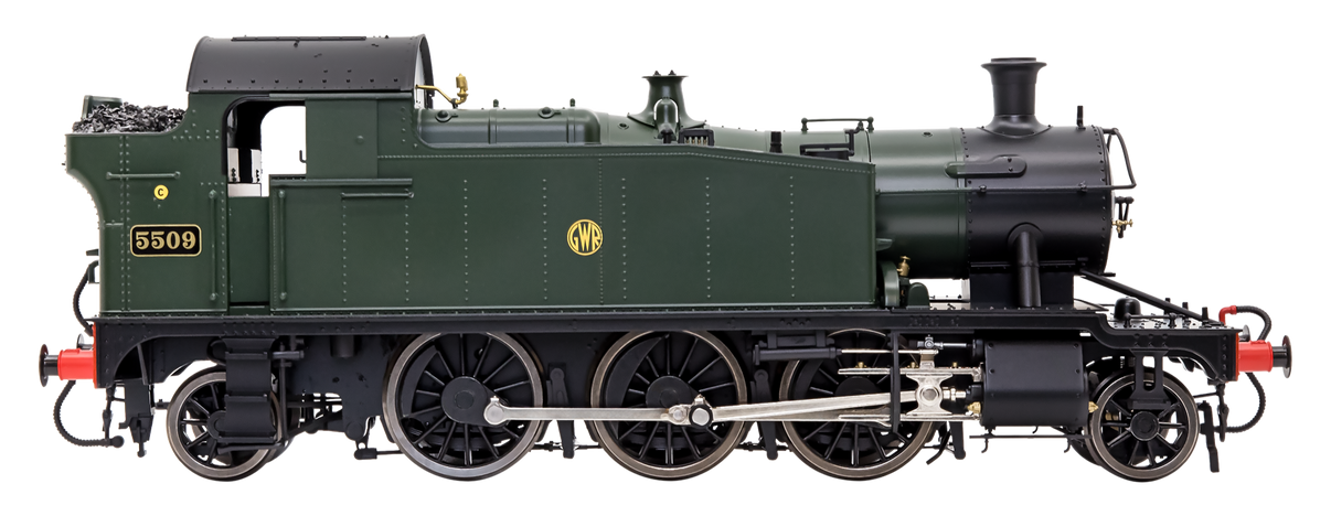 LHT-S-5503US Class 55xx 2-6-2 Shirtbutton GWR Green Unnumbered Steam Locomotive - DCC Sound Fitted main image 1