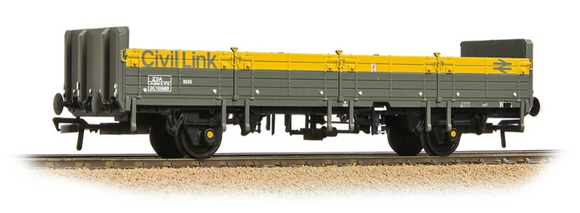 BR ZDA 'Bass' Open Wagon Low Ends BR Eng. 'Civil Link' Grey & Yellow No.DC110669