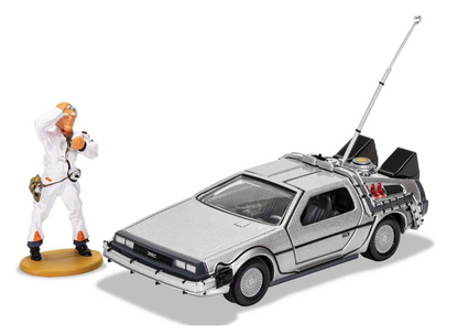 Back to the Future DeLorean and Doc Brown Figurine