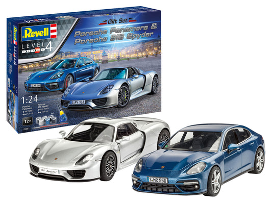 Porsche 918 Spyder/Panamera Gift Set (1:24 Scale) Model Kit