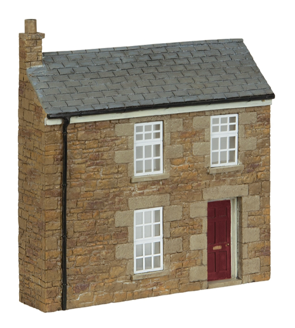 Low Relief Stone Terrace Right Hand Door Red