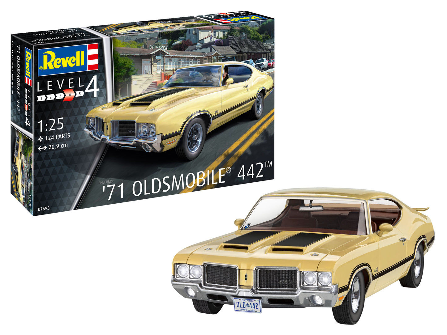 1971 Oldsmobile 442 Coupe (1:25 Scale) Model Kit