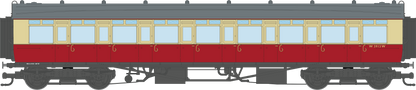 4P-021-601 GWR Corridor Toplight BR Crimson & Cream All Third W3913W