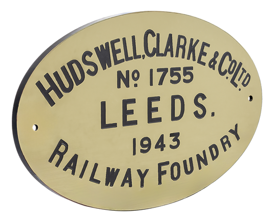 Hudswell, Clarke Worksplate Full Size Replica - 1755 LNER 8006