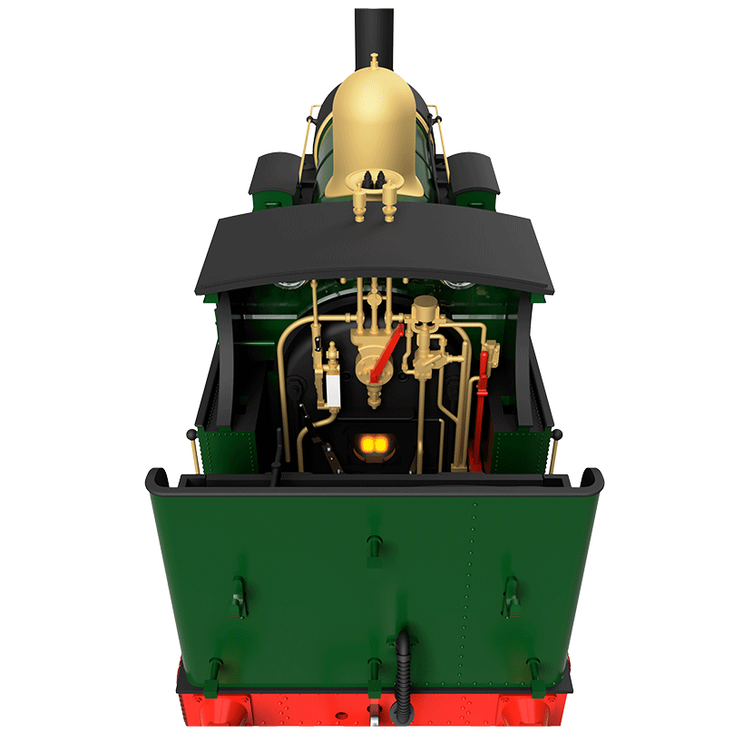 GWR 517 Class 0-4-2 1158 G.W. Green Steam Locomotive