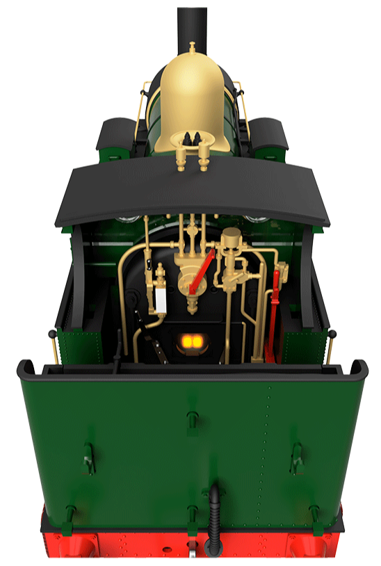 GWR 517 Class 0-4-2 1158 G.W. Green Steam Locomotive - DCC Sound