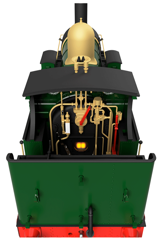 GWR 517 Class 0-4-2 1158 G.W. Green Steam Locomotive - DCC Fitted