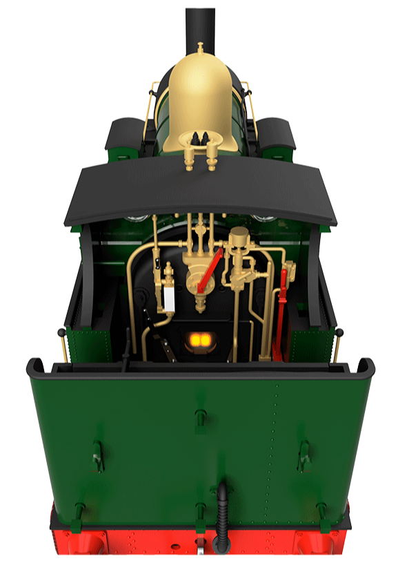 GWR 517 Class 0-4-2 539 Lined G.W. Green Black Frames Steam Locomotive