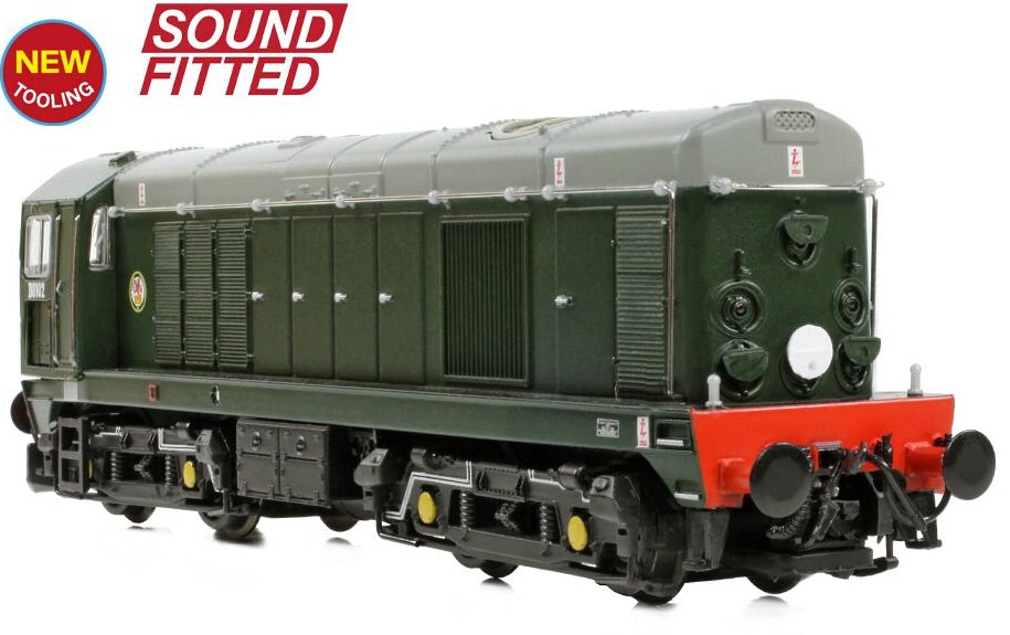 371-030BSF Class 20/0 Disc Headcode & Tablet Catcher Recess D8102 BR Green (Roundel) Diesel Locomotive - DCC Sound
