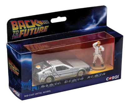 Back to the Future DeLorean and Doc Brown Figurine