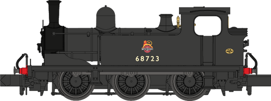 J72 0-6-0 68723 BR Black (Station Pilot) Early Crest Steam Tank Locomotive