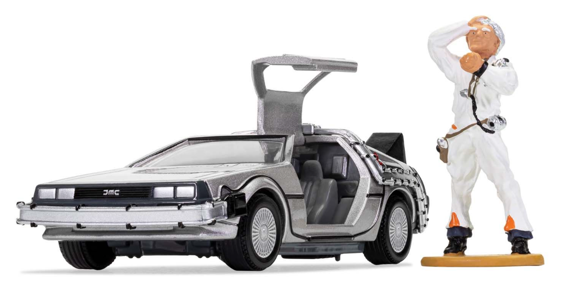 Back to the Future DeLorean and Doc Brown Figurine