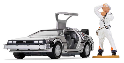 Pre-Owned CC05503 Back to the Future DeLorean and Doc Brown Figurine