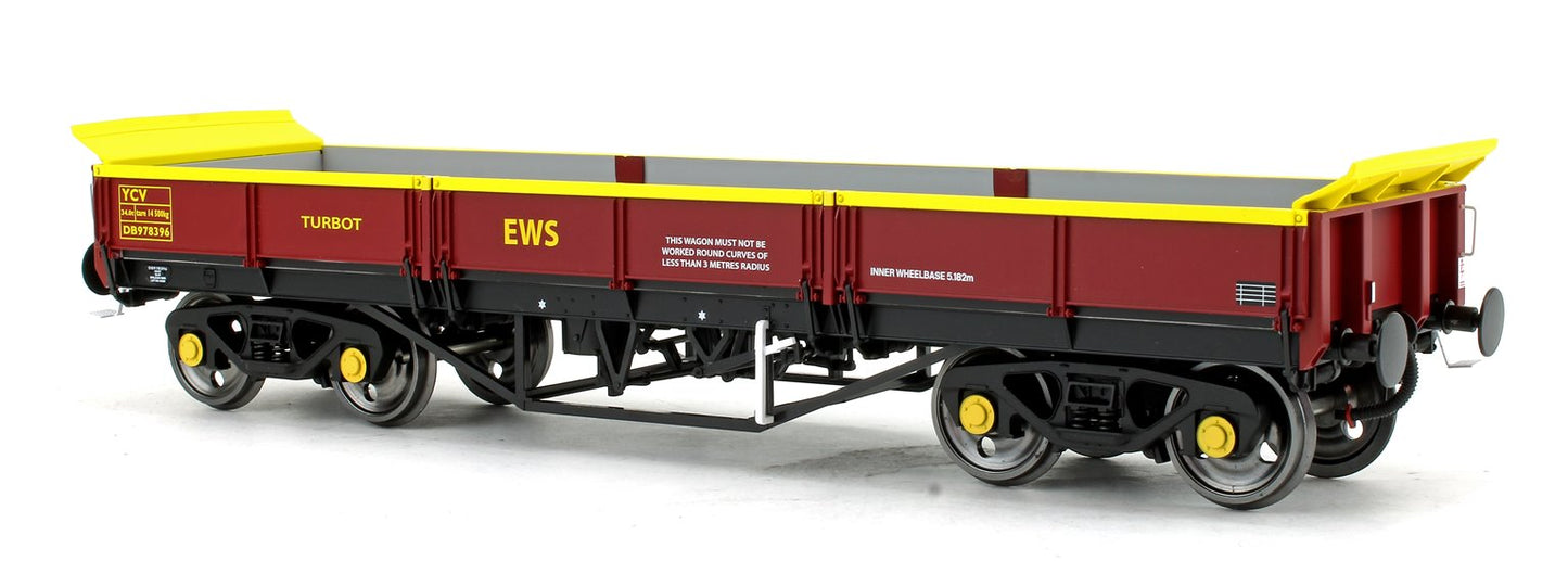 Pre-Owned 7F-043-002 Turbot Bogie Ballast Wagon EWS Maroon DB978396