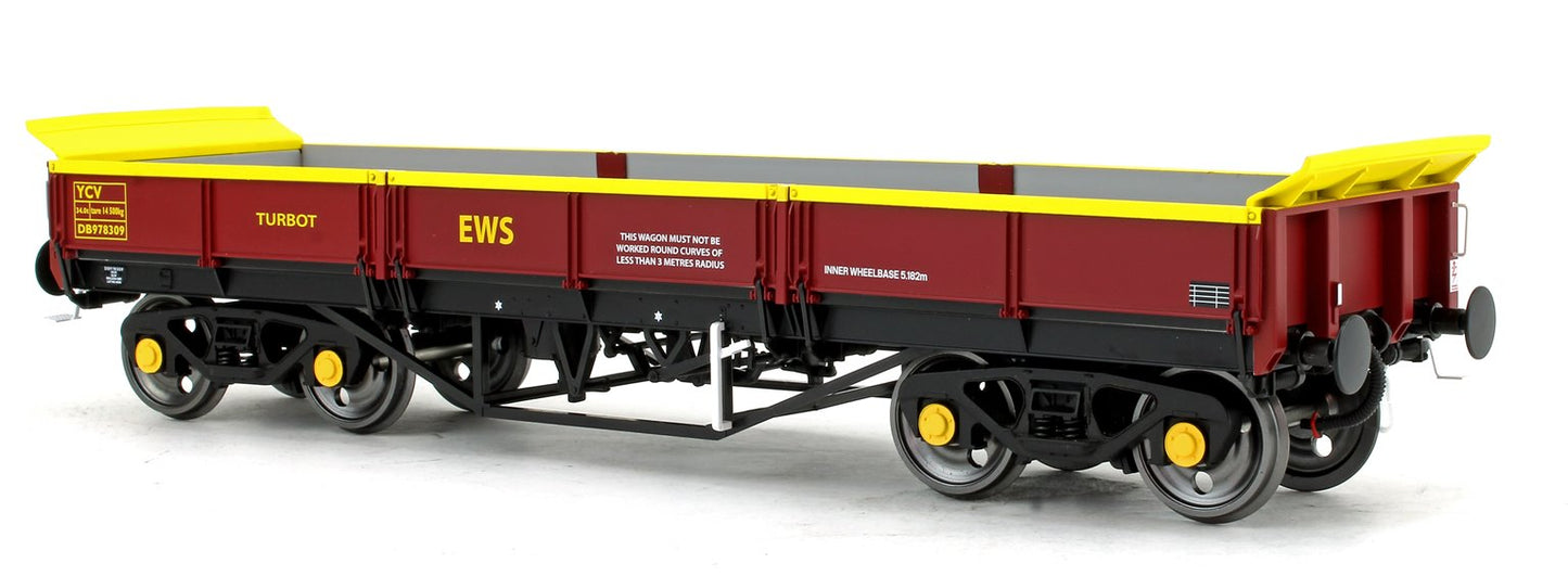 Pre-Owned 7F-043-003 Turbot Bogie Ballast Wagon EWS Maroon DB978309