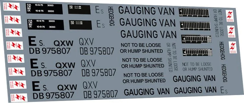 RT-7-2807 Railtec 7-2807 DB975807 Hedgehog QXV/QXW structure gauging van