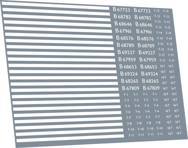 RT-7-6116D RAILTEC 7-6116d 16t mineral 1950s pack D