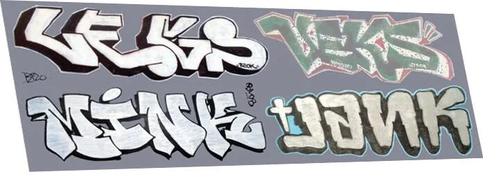 KAT-10-1987 RAILTEC 7-8901 Graffiti: artistic A (suits larger wagons)