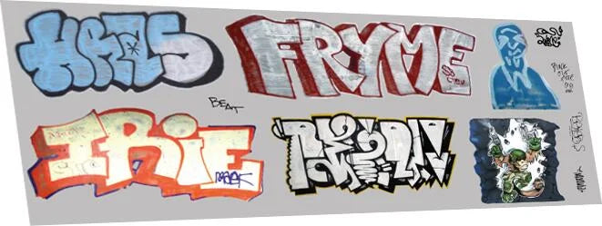 RT-7-8905 RAILTEC 7-8905 Graffiti: artistic E (suits larger wagons)