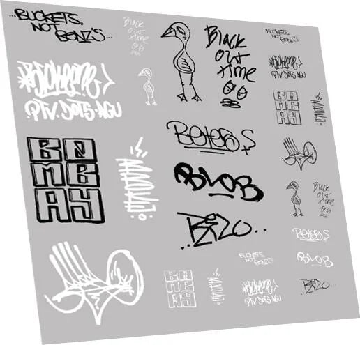 RT-7-8951 RAILTEC 7-8951 Graffiti: tags pack #1