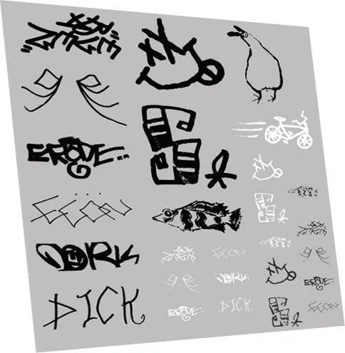 RT-7-8953 RAILTEC 7-8953 Graffiti: tags pack #3
