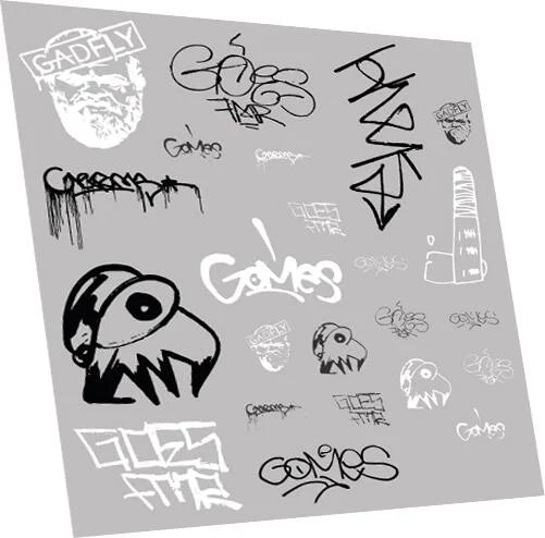 RT-7-8955 RAILTEC 7-8955 Graffiti: tags pack #5