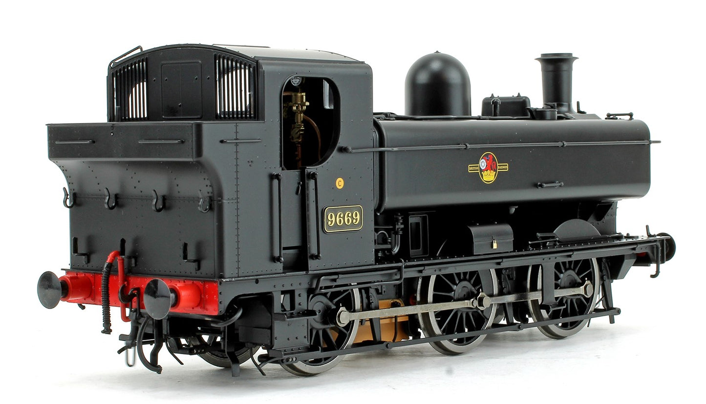 Class 57xx Pannier 9669 BR Black Late Crest