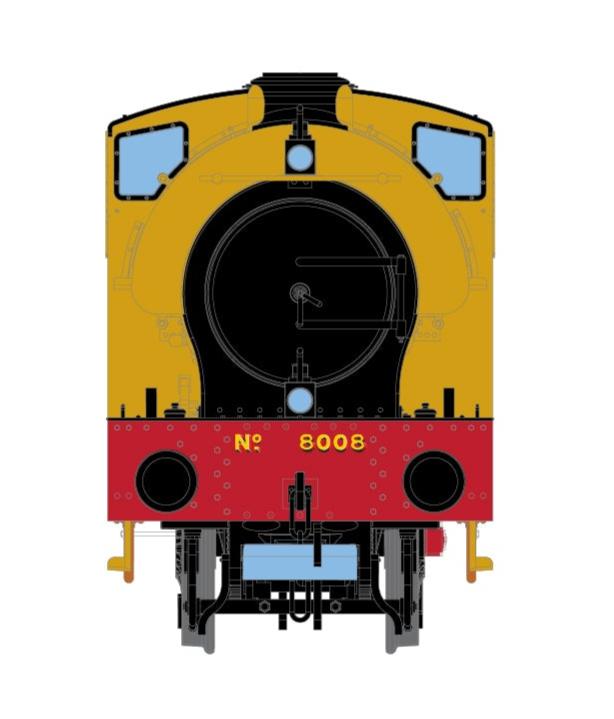 Hunslet 'Austerity' 0-6-0 Saddle Tank LNER No.8008 Steam Locomotive - DCC Sound