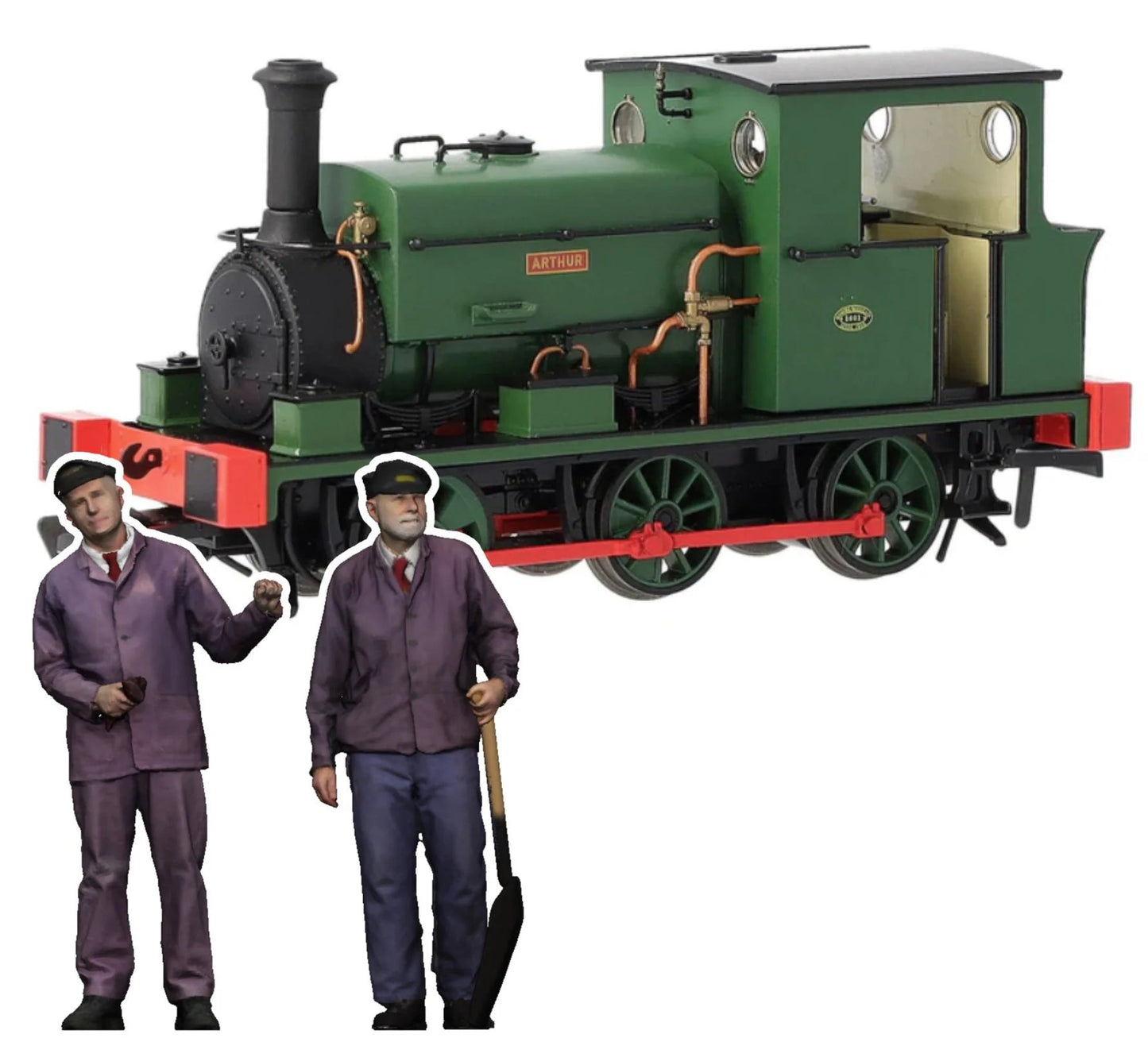 80304-076 1:76 Scale Manning Wardle L Class Early Crew - Full Colour 3D Print