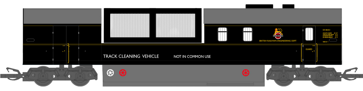 GM3410102 TT:120 Track Cleaning Car British Railways Black
