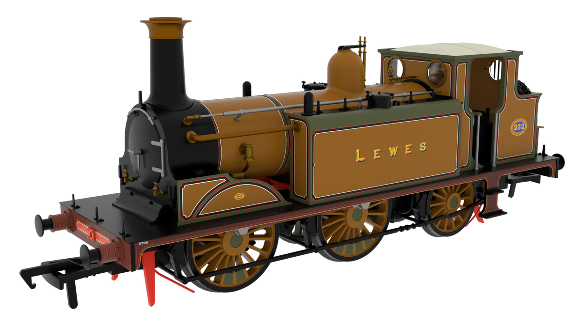 810502 LBSC Class D1 0-6-0T 232 'Lewes' - LBSCR Improved Engine Green Steam Locomotive - DCC Sound