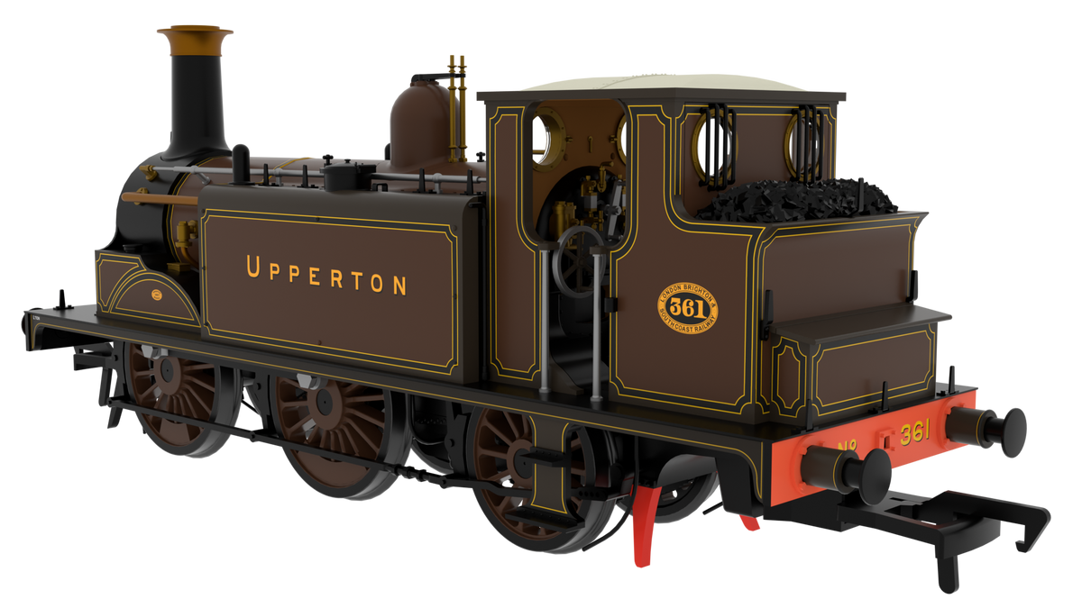 810004 LBSC Class D1 0-6-0T 361 'Upperton' - LBSCR Umber Steam Locomotive