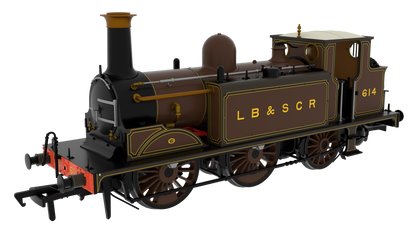 810005 LBSC Class D1 0-6-0T 614 - LB&SCR Marsh Umber Steam Locomotive