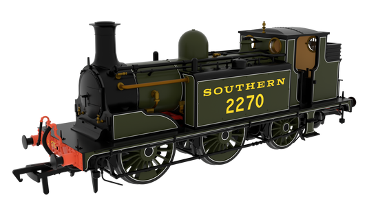 810508 LBSC Class D1 0-6-0T 2270 SR Lined Green Steam Locomotive - DCC Sound