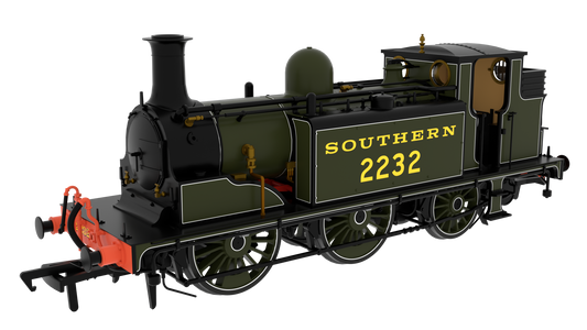 810510 LBSC Class D1 0-6-0T 2232 SR Lined Green Steam Locomotive - DCC Sound