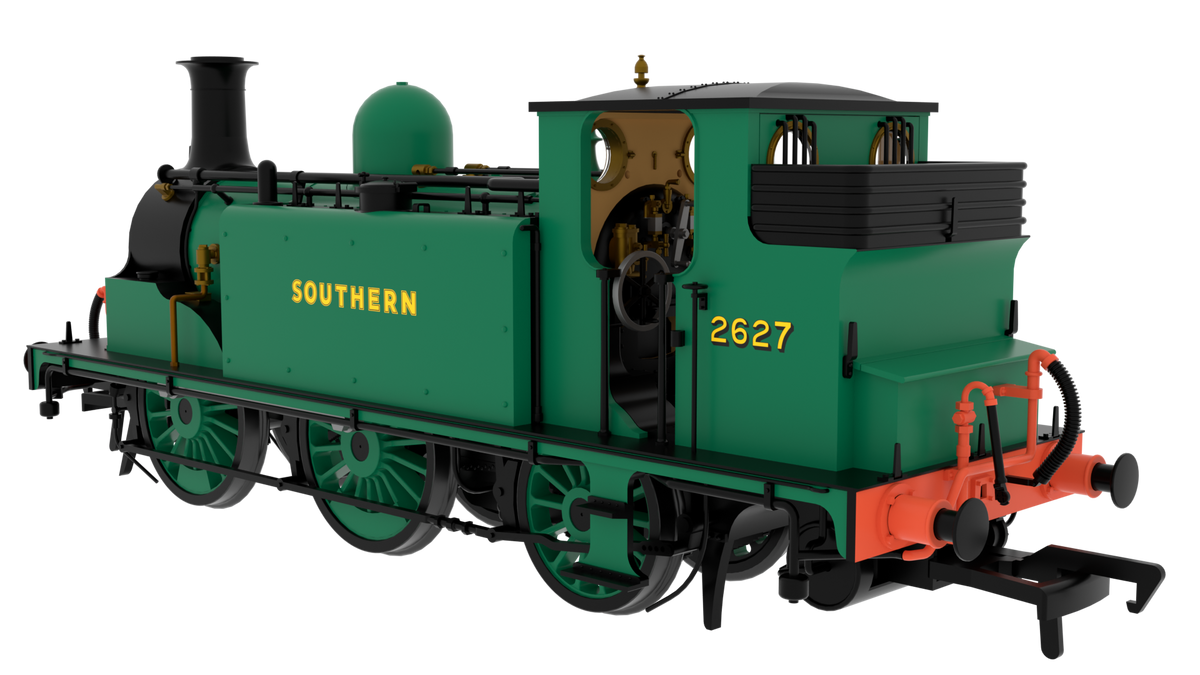 810012 LBSC Class D1 0-6-0T 2627 SR Unlined Malachite Steam Locomotive