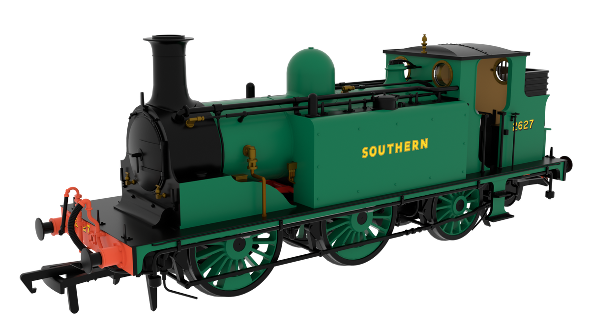 810012 LBSC Class D1 0-6-0T 2627 SR Unlined Malachite Steam Locomotive