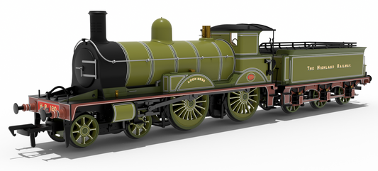 Highland Railway Loch Class 4-4-0 No.120 'Loch Ness' HR Drummond Lined Green Steam Locomotive - DCC Sound