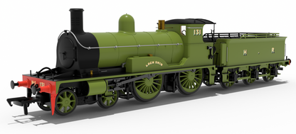 Highland Railway Loch Class 4-4-0 No.131 'Loch Shin' HR Smith Plain Green Steam Locomotive