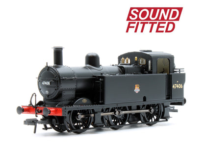 LMS Fowler 3F (Jinty) 47406 BR Black (Early Emblem) Steam Locomotive - DCC Sound