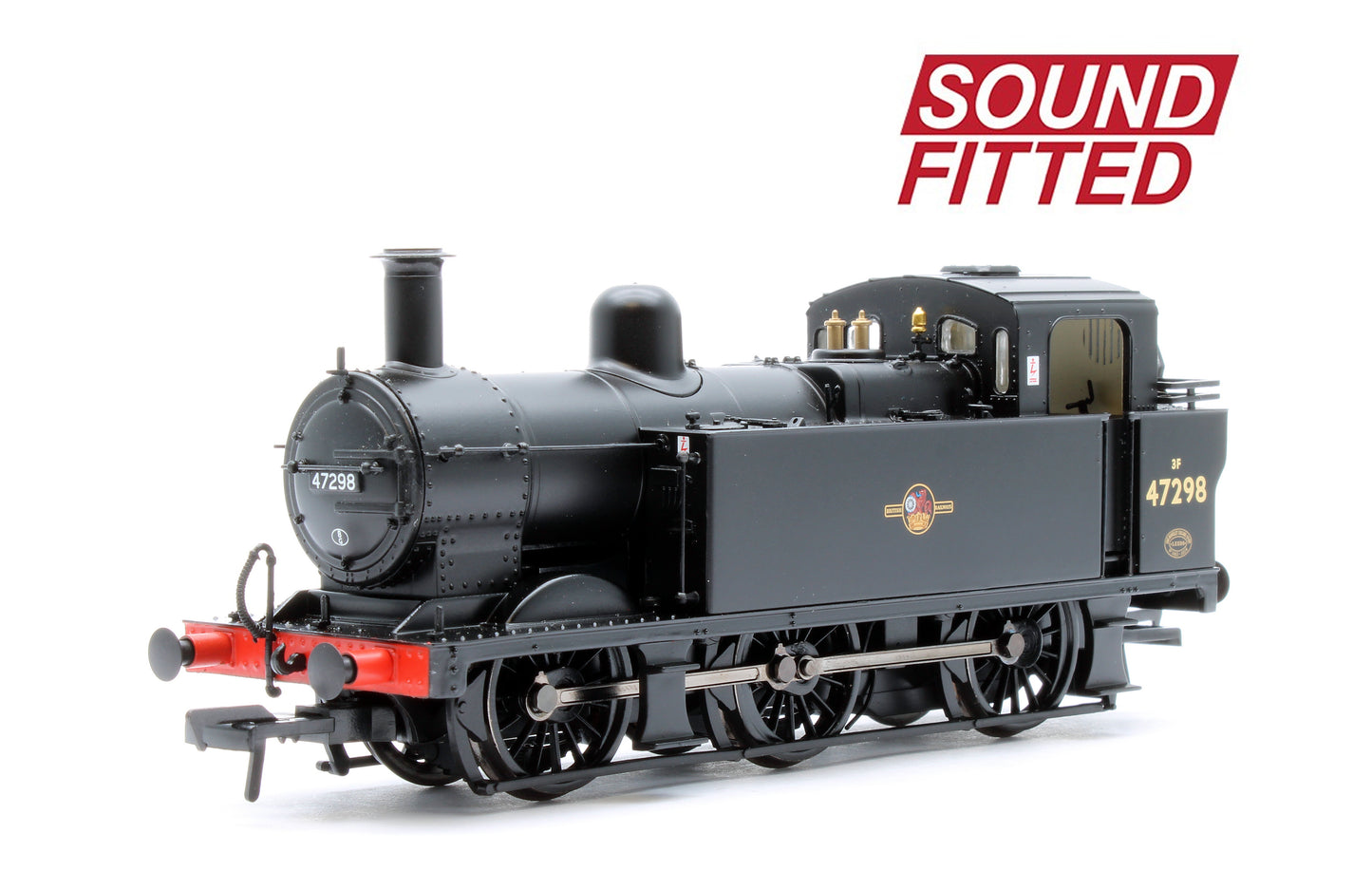 LMS Fowler 3F (Jinty) 47298 BR Black (Late Crest) Steam Locomotive - DCC Sound