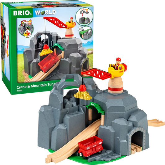 BRIO WORLD - Crane & Mountain Tunnel